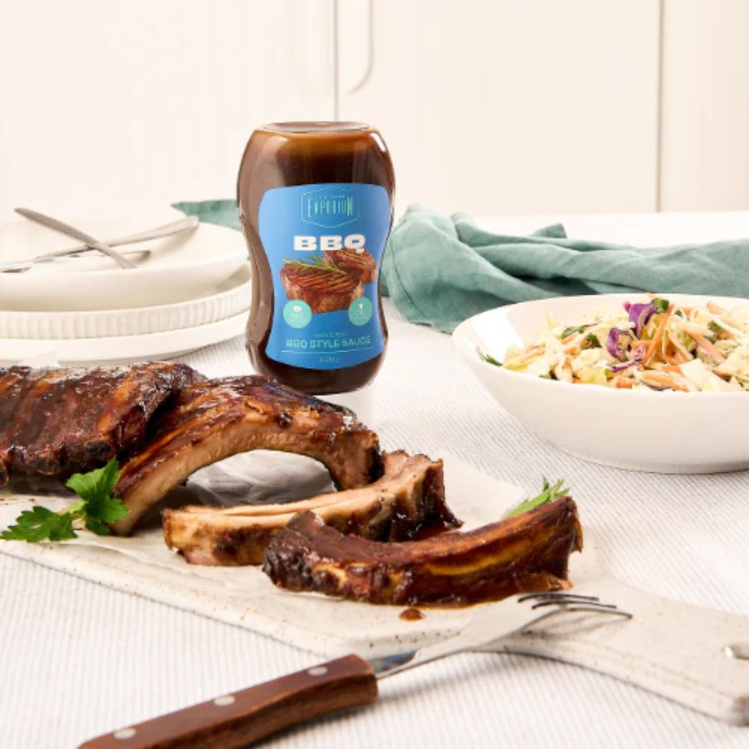 Low Carb Emporium no added sugar sauce range including BBQ, teriyaki, sweet chilli and ketchup for low carb and keto diets