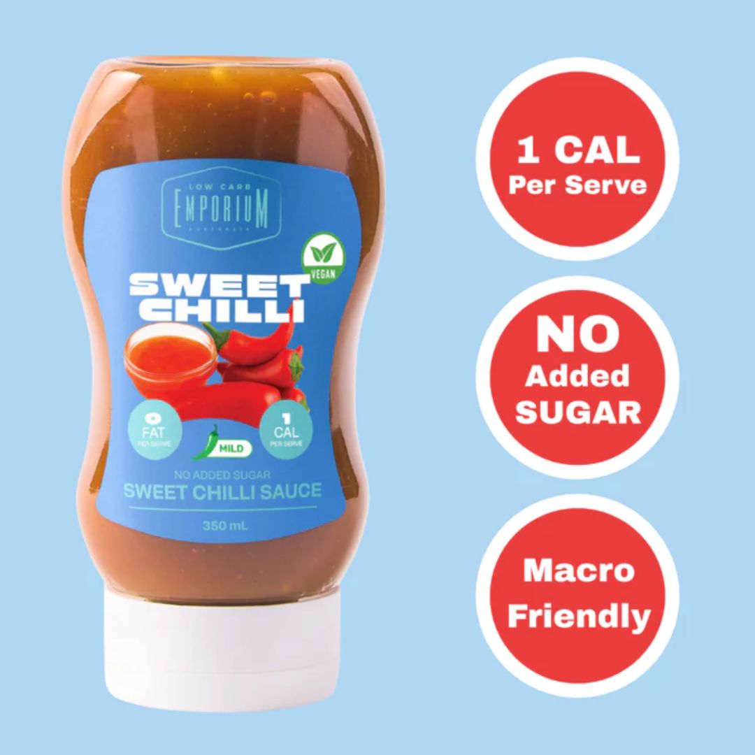 Low Carb Emporium no added sugar sauce range including BBQ, teriyaki, sweet chilli and ketchup for low carb and keto diets