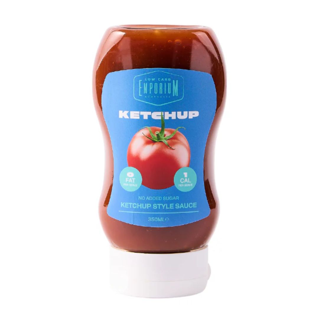 Low Carb Emporium no added sugar sauce range including BBQ, teriyaki, sweet chilli and ketchup for low carb and keto diets