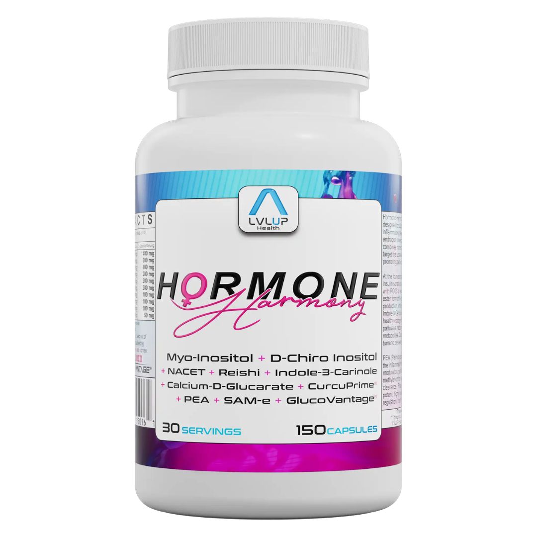 LVLUP Health Hormone Harmony hormone balance supplement 150 capsules – endocrine and metabolic support formula available at Nutrition Capital Australia