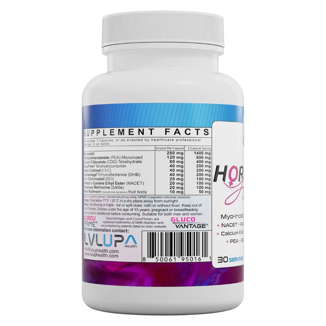 LVLUP Health Hormone Harmony hormone balance supplement 150 capsules – endocrine and metabolic support formula available at Nutrition Capital Australia