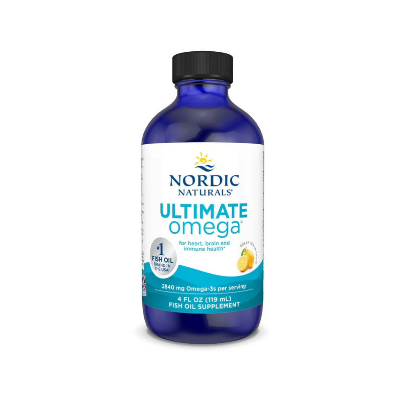 Nordic Naturals Ultimate Omega Liquid – High-Potency Fish Oil for Heart & Brain Health