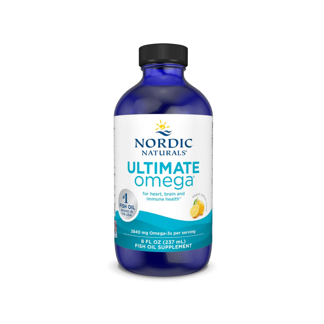 Nordic Naturals Ultimate Omega Liquid – High-Potency Fish Oil for Heart & Brain Health