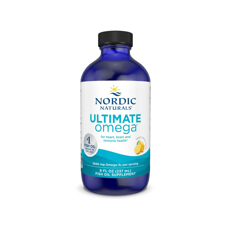 Nordic Naturals Ultimate Omega Liquid – High-Potency Fish Oil for Heart & Brain Health