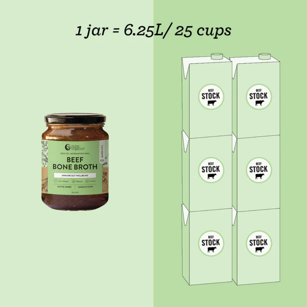 Nutra Organics Beef Bone Broth Concentrate - Nutrition Capital