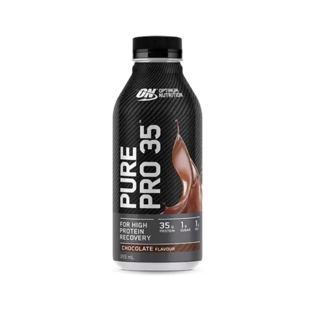 Pure Pro 35 by Optimum Nutrition protein drink bottle – high-protein ready-to-drink shake for muscle recovery and lean nutrition.