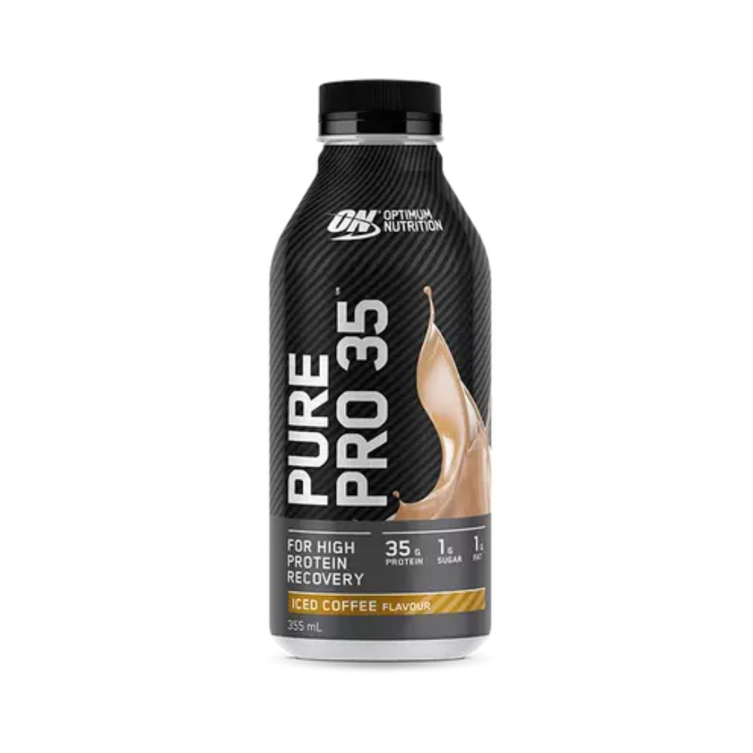 Pure Pro 35 by Optimum Nutrition protein drink bottle – high-protein ready-to-drink shake for muscle recovery and lean nutrition.