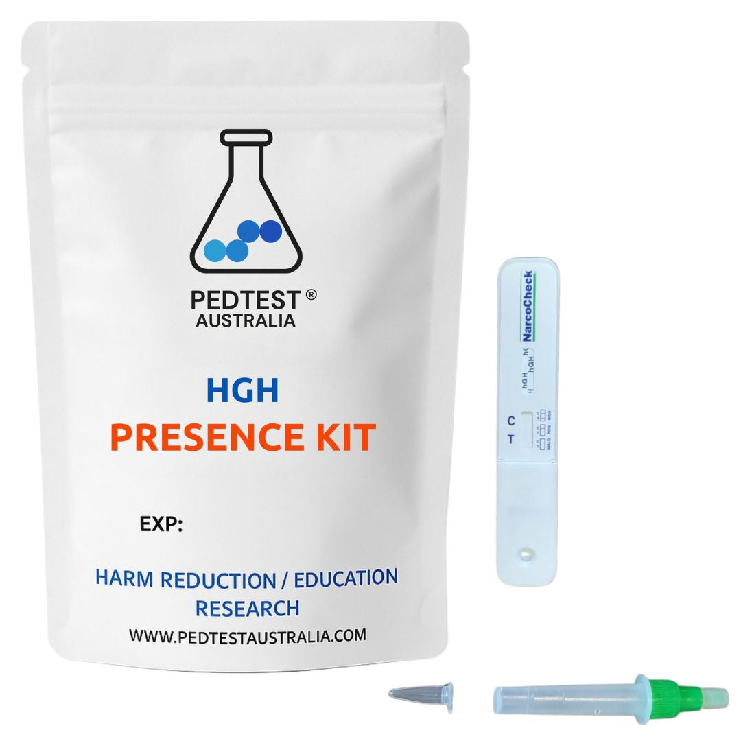PEDTEST colour presence screening test kit laboratory vials research Australia