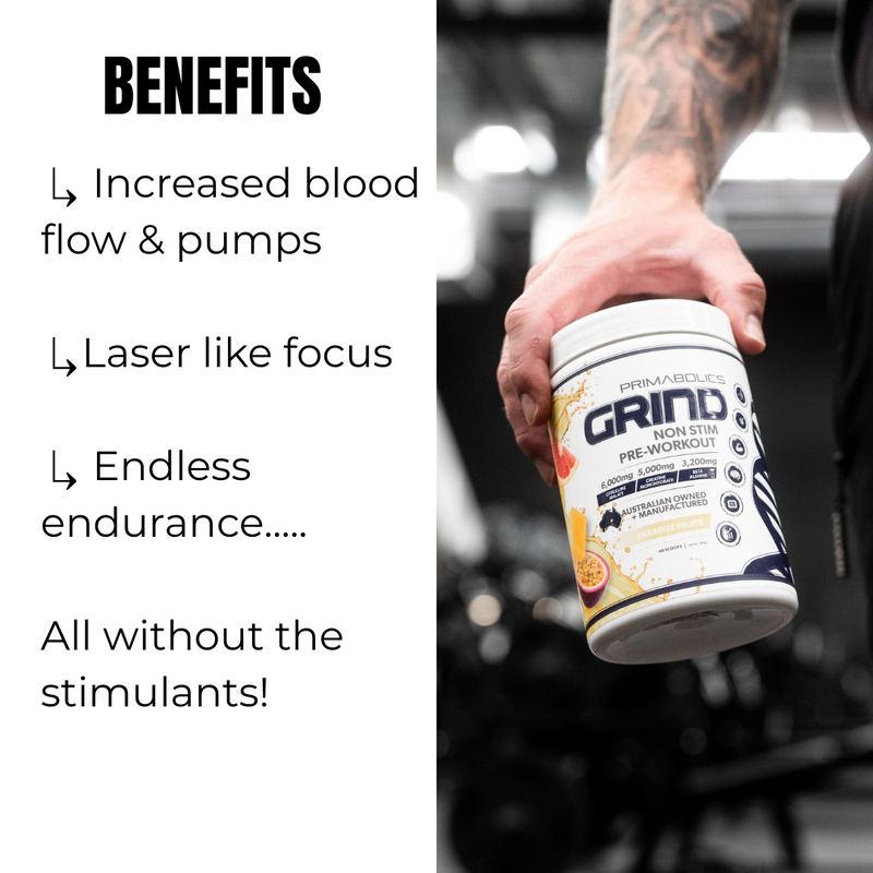 Primabolics Grind Non-stim Pre-workout - Nutrition Capital