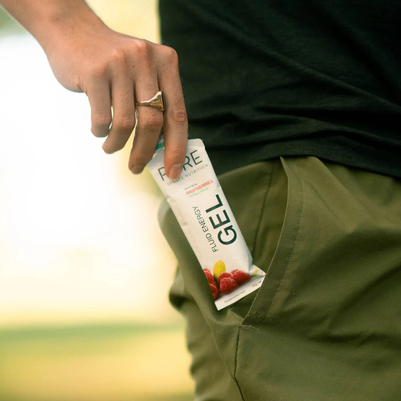 Pure Sports Nutrition Fluid Energy Gel delivers fast carbs, electrolytes & real fruit flavour for sustained endurance. Fast shipping Australia wide.
