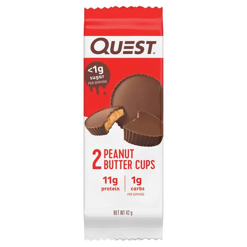 Quest Peanut Butter Cups high-protein low-sugar chocolate snack
