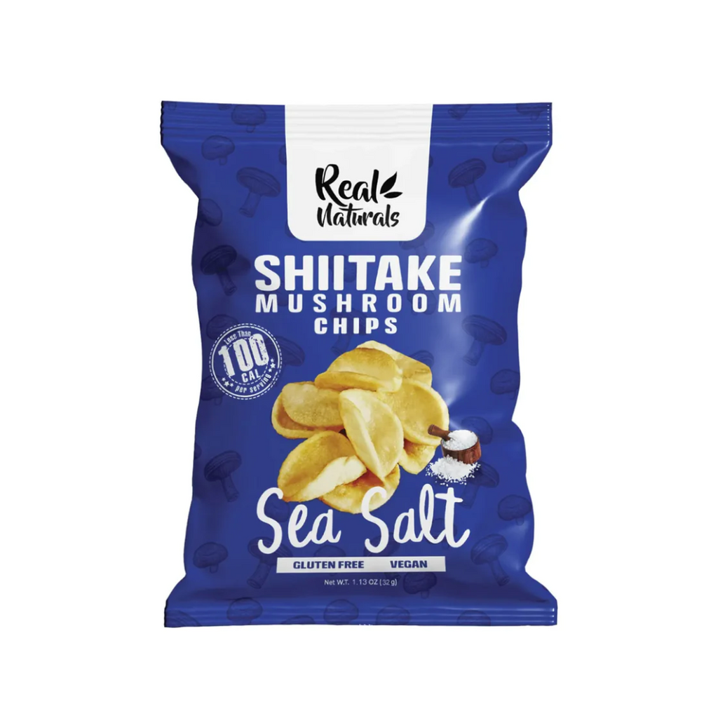 Real Naturals Shiitake Mushroom Chips / Garlic And Herbs