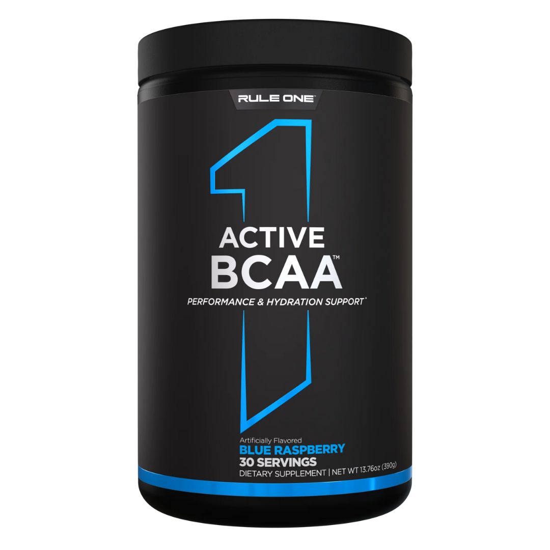 Rule1 Active BCAA amino and hydration support powder with BCAAs, glutamine, citrulline and electrolytes from Nutrition Capital.
