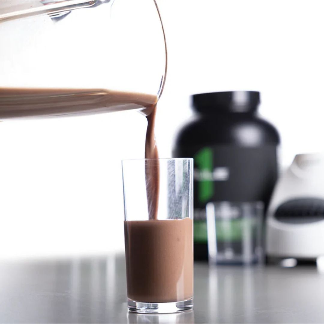 Rule 1 Mass Gainer protein powder tub – premium high-calorie mass gainer supplement for muscle growth, available at Nutrition Capital Australia.