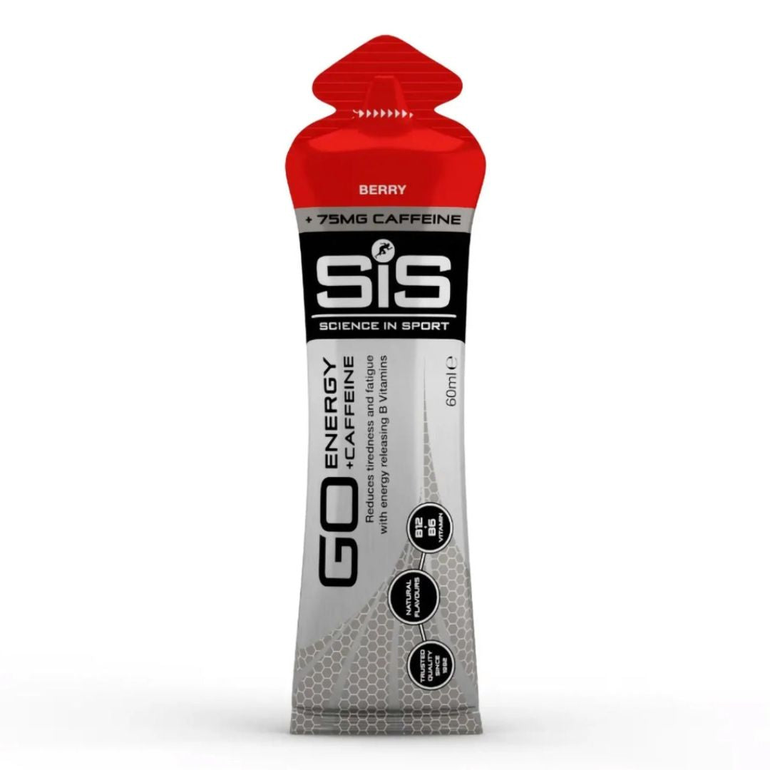 Isotonic energy gel sachets with fast absorbing carbohydrates, electrolytes and caffeine for endurance performance and sports nutrition in Australia