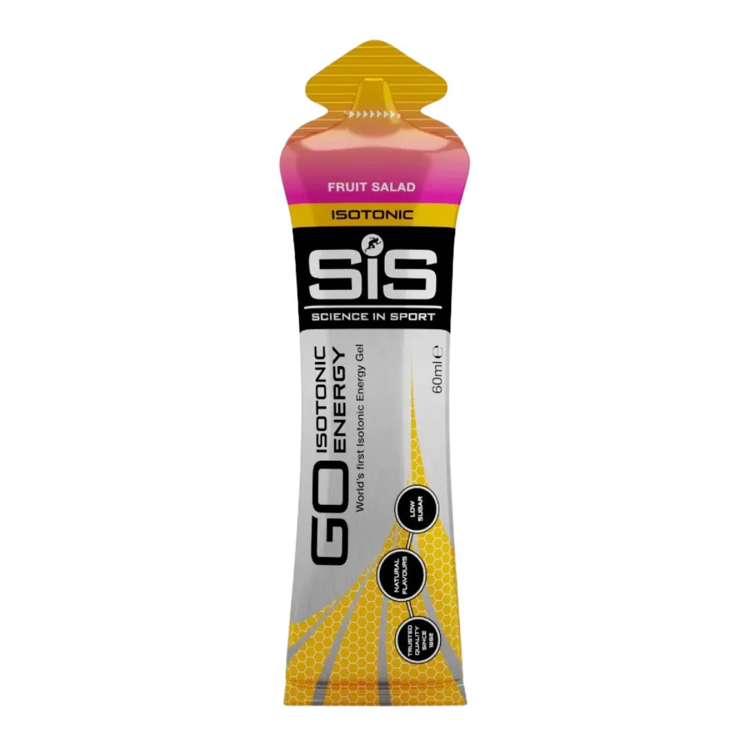 Isotonic energy gel sachets with fast absorbing carbohydrates, electrolytes and caffeine for endurance performance and sports nutrition in Australia