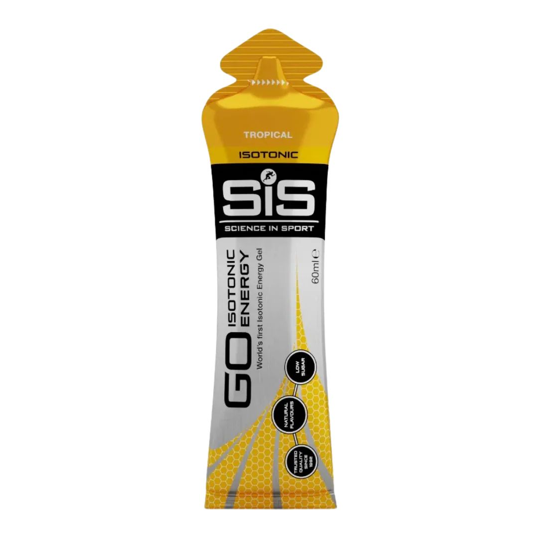 Isotonic energy gel sachets with fast absorbing carbohydrates, electrolytes and caffeine for endurance performance and sports nutrition in Australia