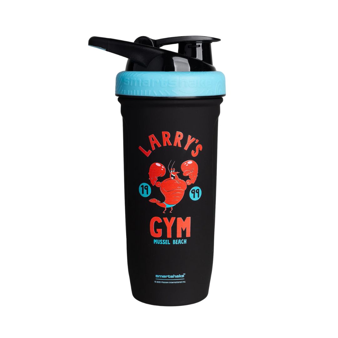 Smartshake SpongeBob Steel Protein Shaker Bottle – durable leak-proof gym shaker available at Nutrition Capital Australia