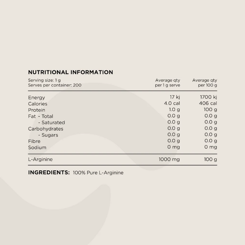 Switch Nutrition L-Arginine - Nutrition Capital