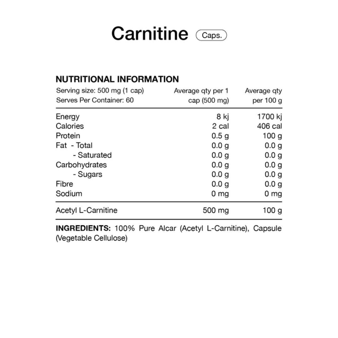 Switch Nutrition Carnitine Capsules