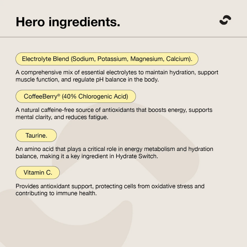 Switch Nutrition Hydrate Sachets - Nutrition Capital