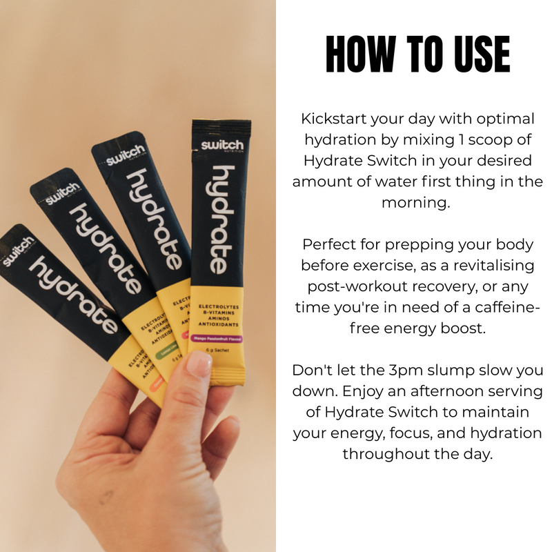 Switch Nutrition Hydrate Sachets - Nutrition Capital