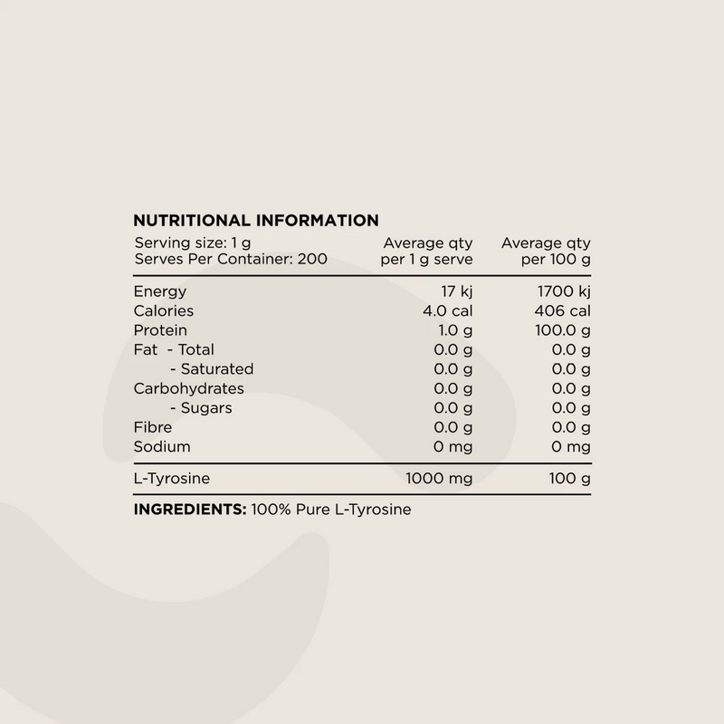 Switch Nutrition L-Tyrosine - Nutrition Capital