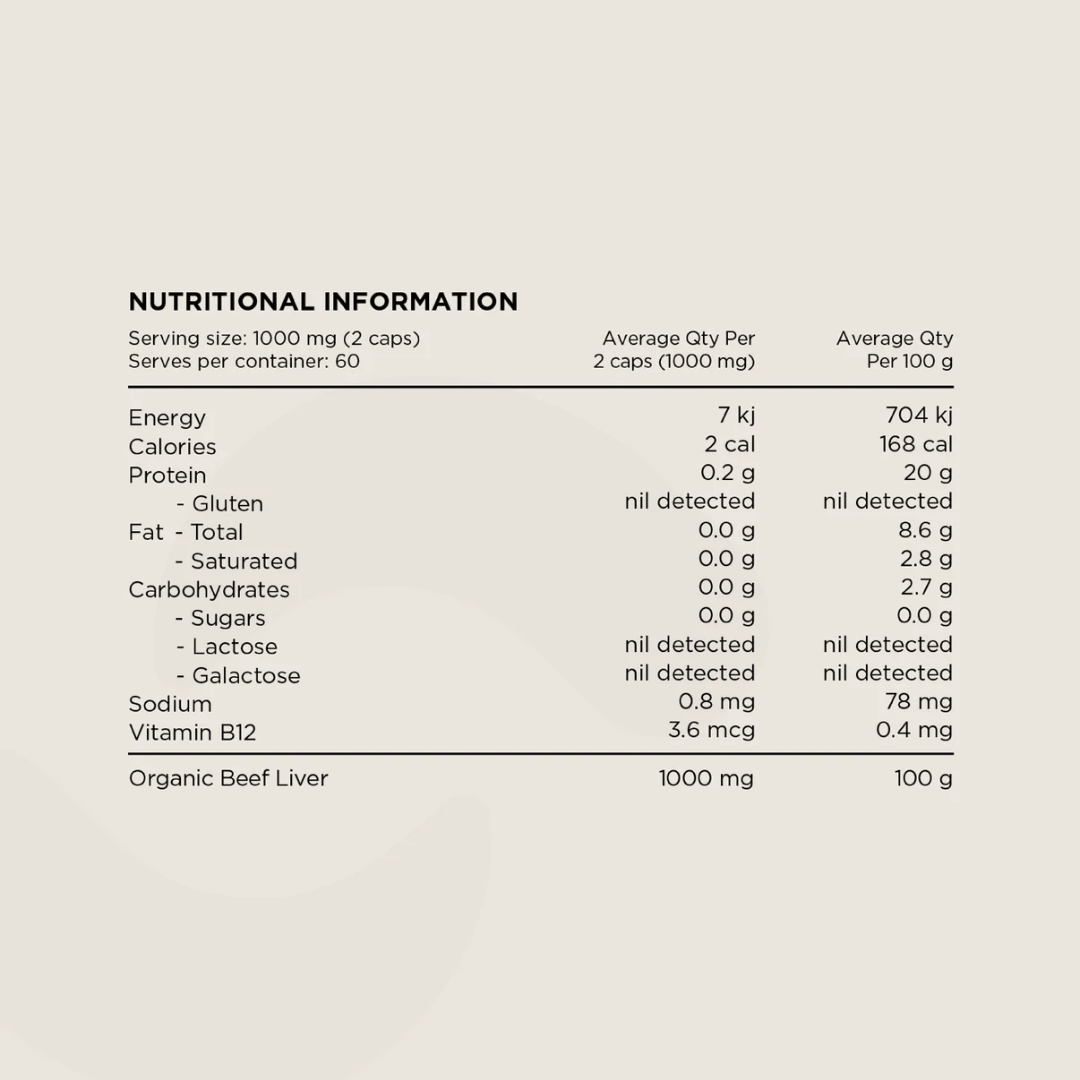Switch Nutrition Organic Beef Liver