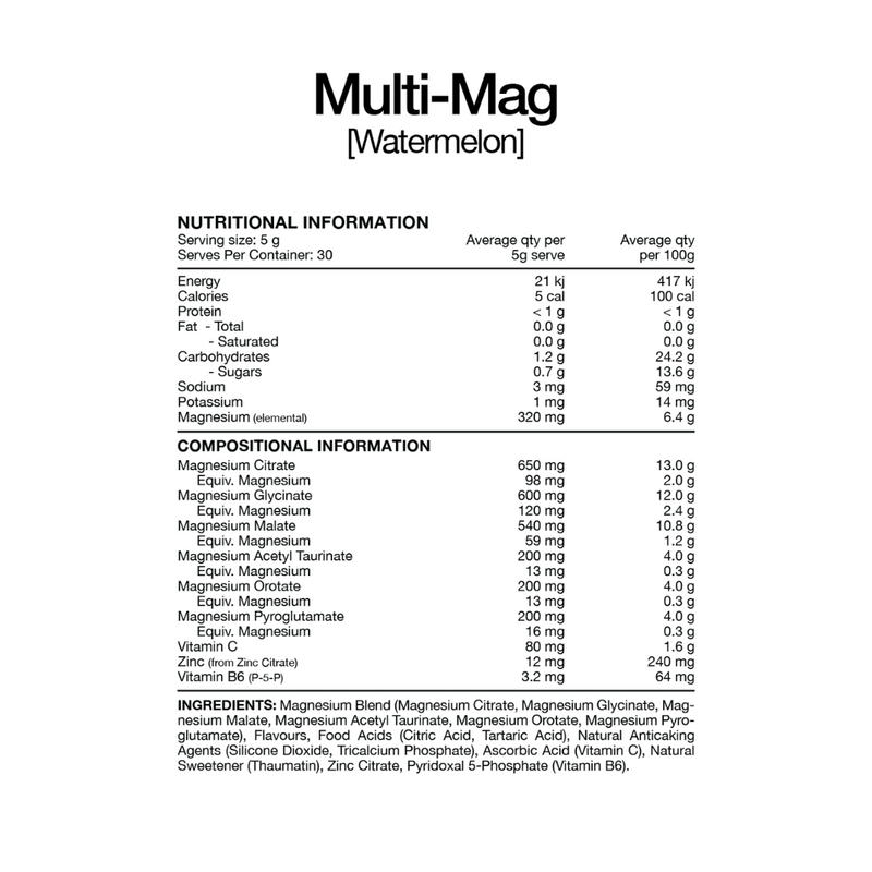Switch Nutrition Perform MultiMag - Nutrition Capital