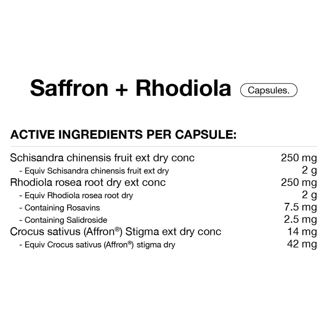 Switch Nutrition Saffron + Rhodiola