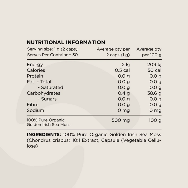 Switch Nutrition Sea Moss - Nutrition Capital