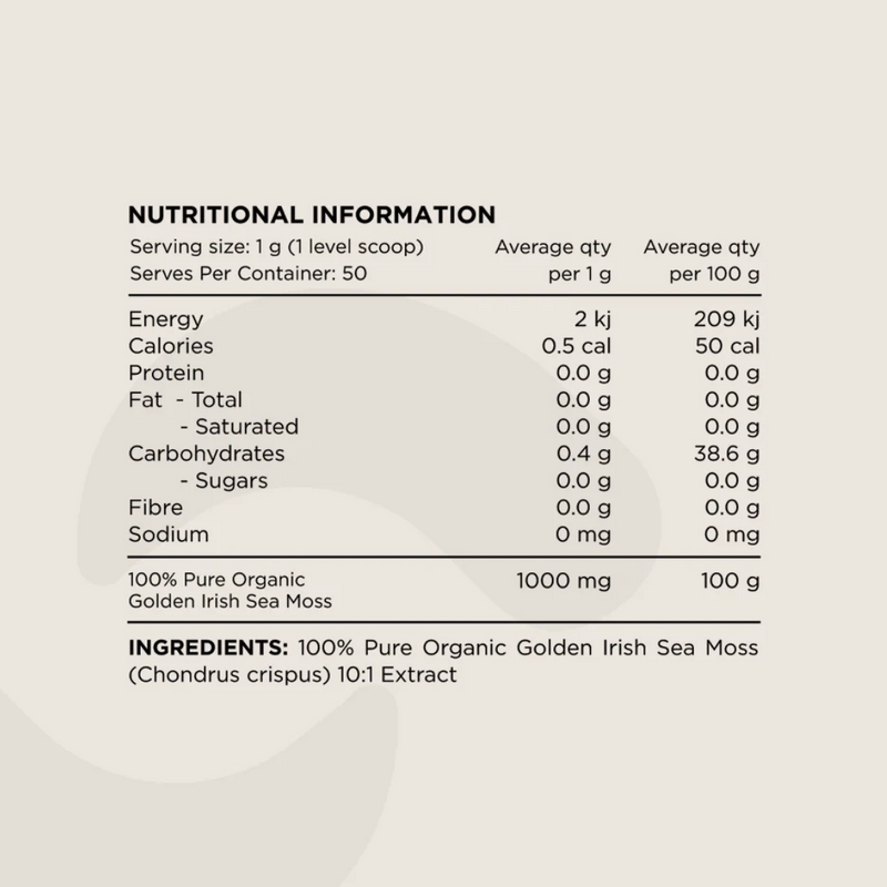 Switch Nutrition Sea Moss - Nutrition Capital