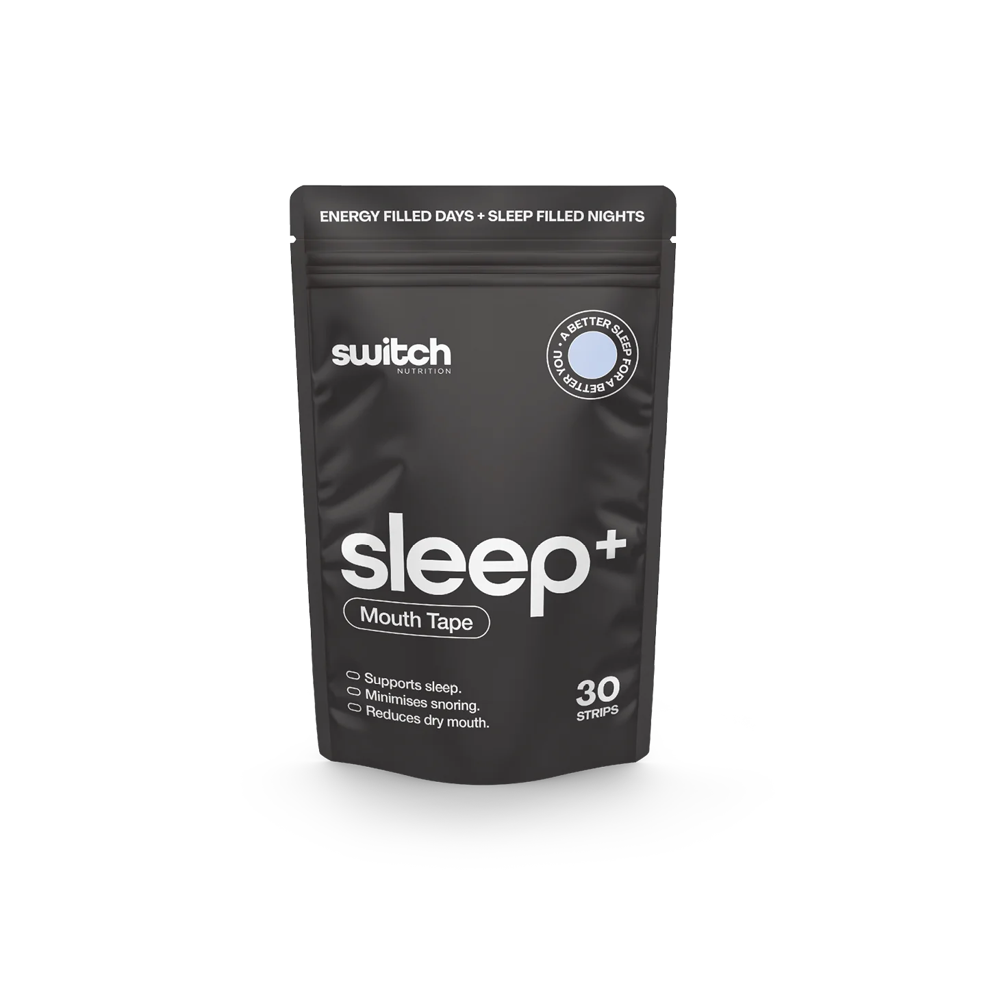 Switch Nutrition Mouth Tape – hypoallergenic sleep strips for nasal breathing
