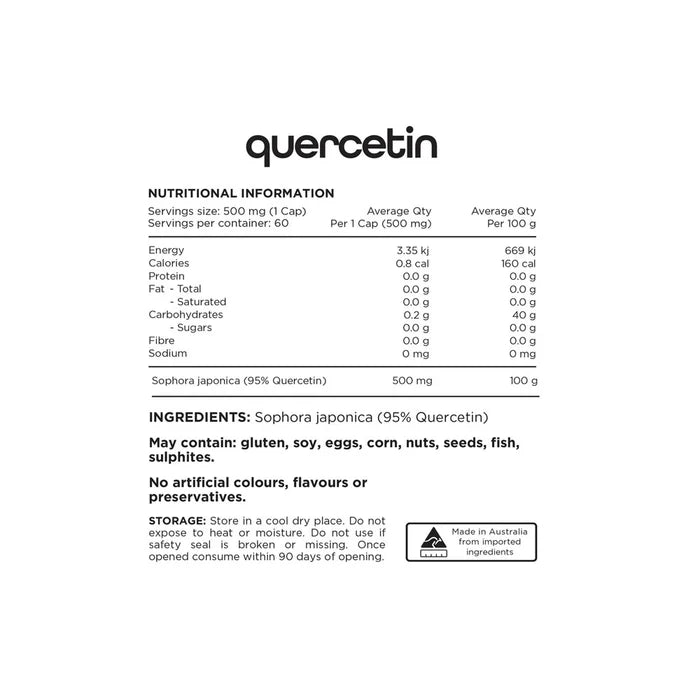 Switch Nutrition Quercetin - Nutrition Capital