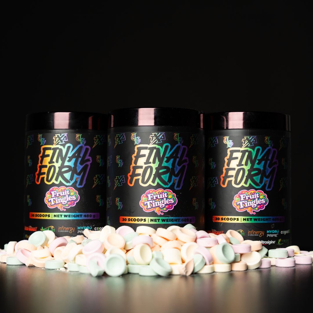 The X Athletics Final Form high-stim pre workout by TXA and Transparent Supplements