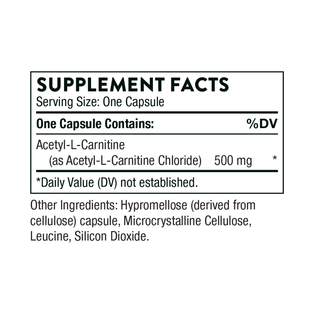 Thorne Acetyl-L-Carnitine - Nutrition Capital