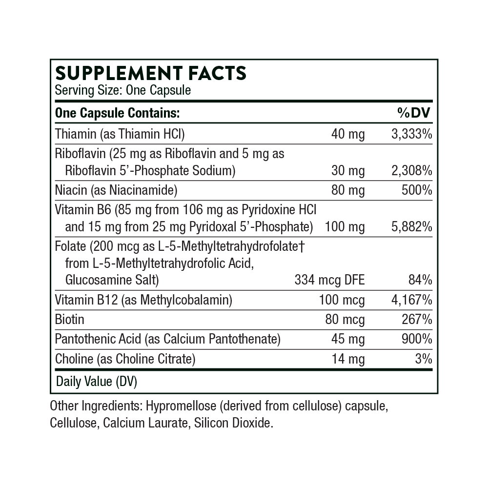 Thorne B-Complex #6 - Nutrition Capital
