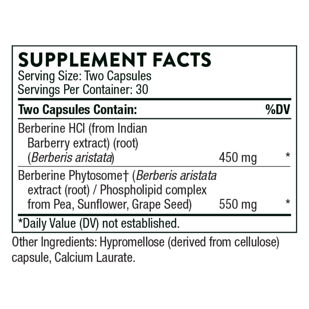 Thorne Berberine (Dual Action) - Nutrition Capital