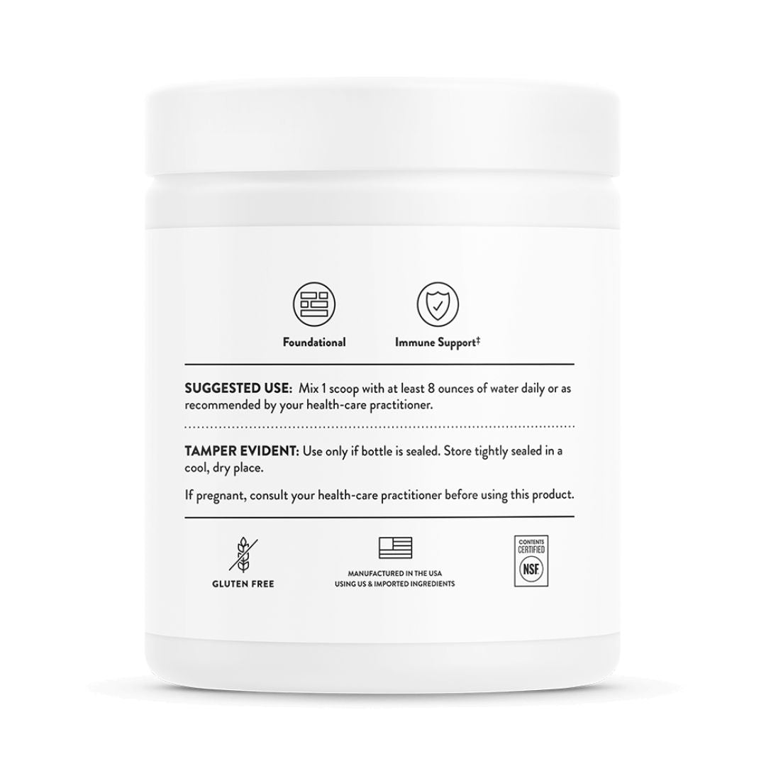 Product packaging with text and icons on a white background