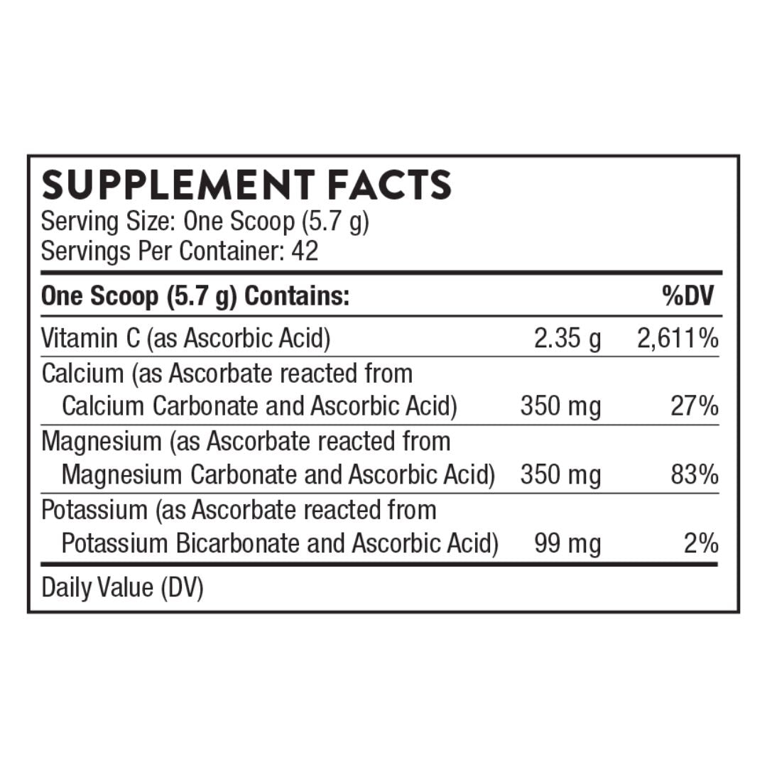 Supplement facts label for a product with listed nutrients and their percentages of daily values.