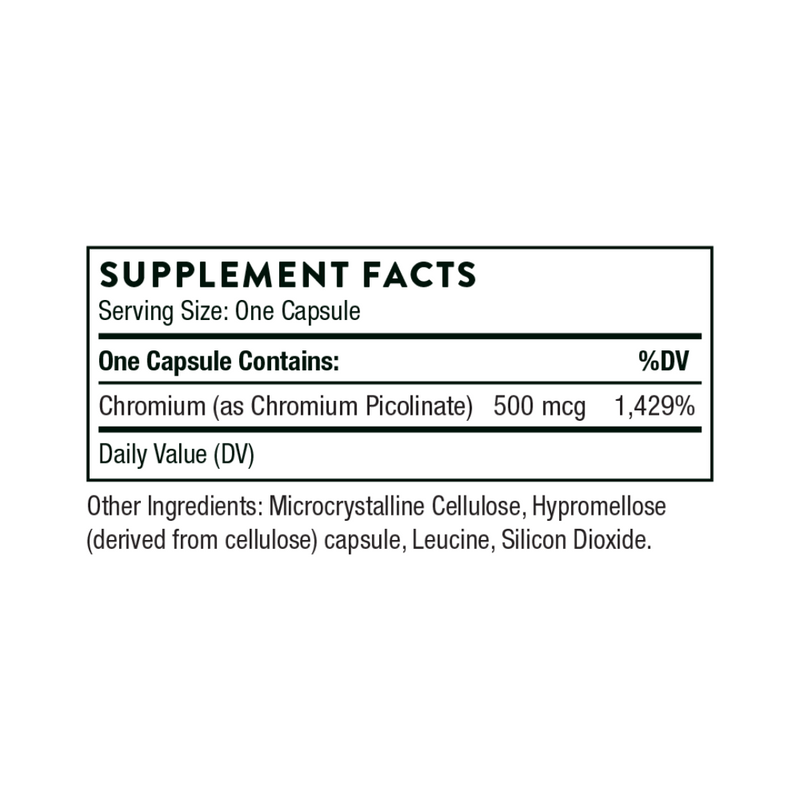 Thorne Chromium Picolinate - Nutrition Capital