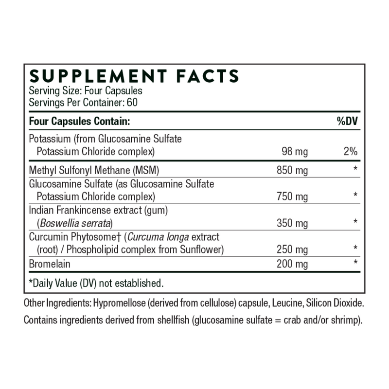 Thorne Joint Support Nutrients - Nutrition Capital