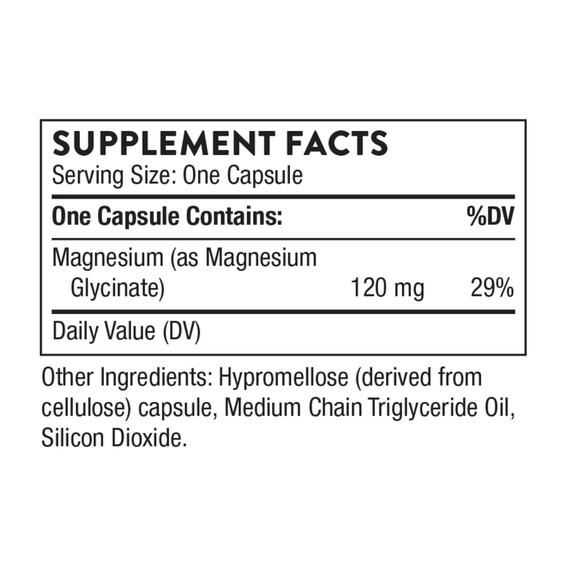 Thorne Magnesium Glycinate - Nutrition Capital