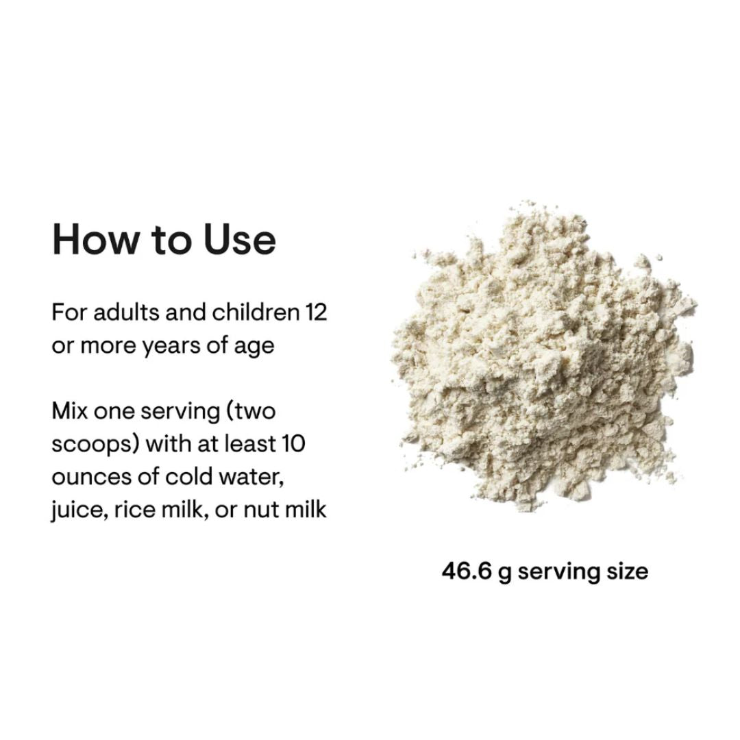 Thorne MediClear-SGS plant protein powder tub rice and pea protein supplement with broccoli seed extract label container studio product image