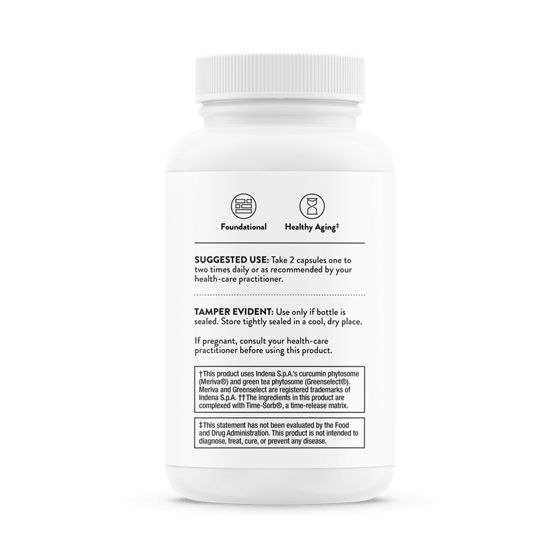 Thorne PolyResveratrol-SR® supplement bottle featuring trans-resveratrol and Time-Sorb® technology, available in Australia with fast delivery.