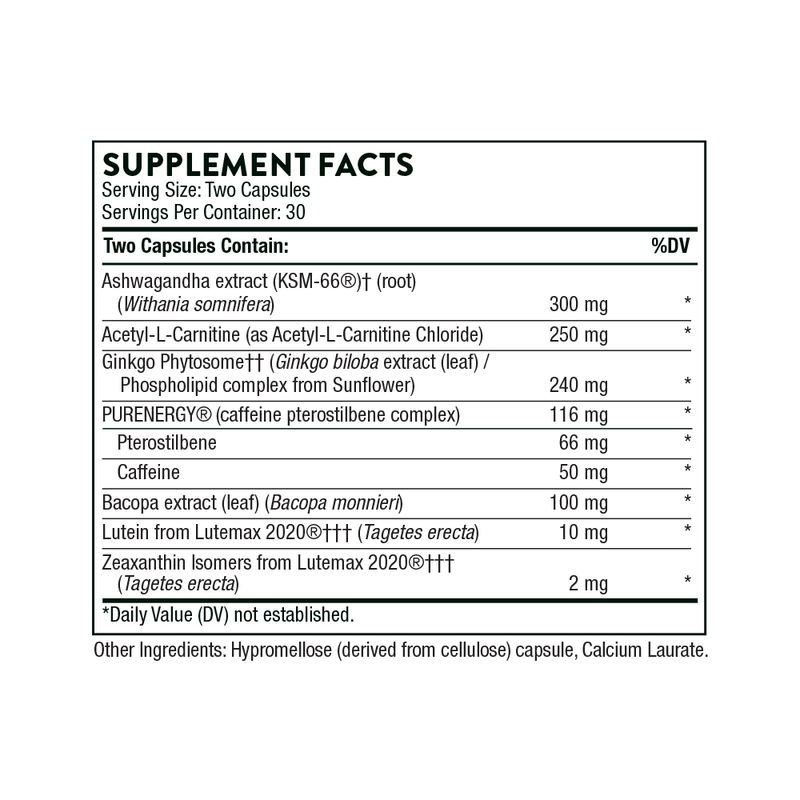 Thorne Memoractiv - Nutrition Capital