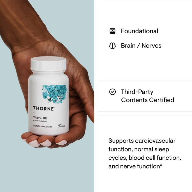 Thorne Vitamin B12 (Methylcobalamin) - Nutrition Capital