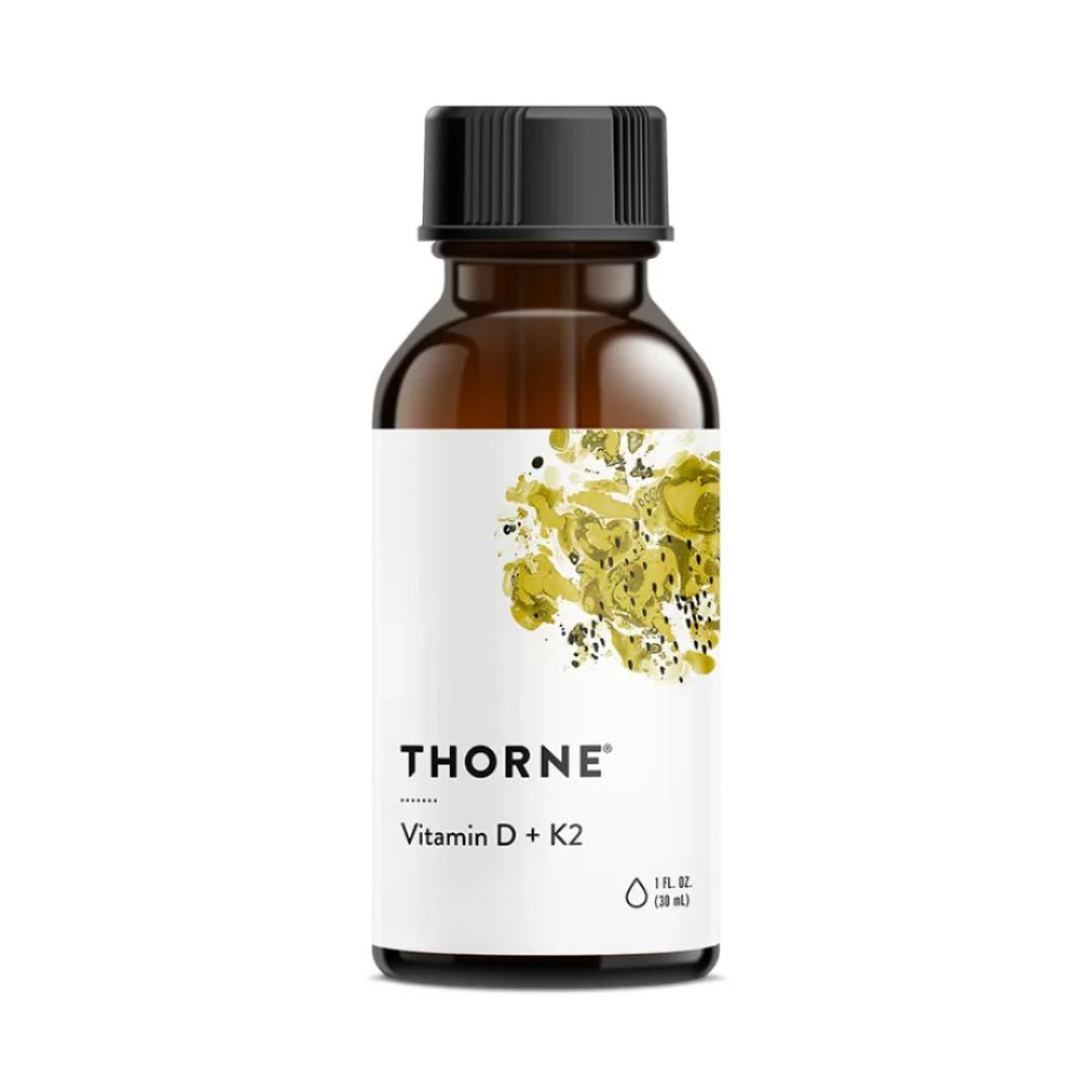 Thorne Vitamin D + K2 Liquid - Nutrition Capital