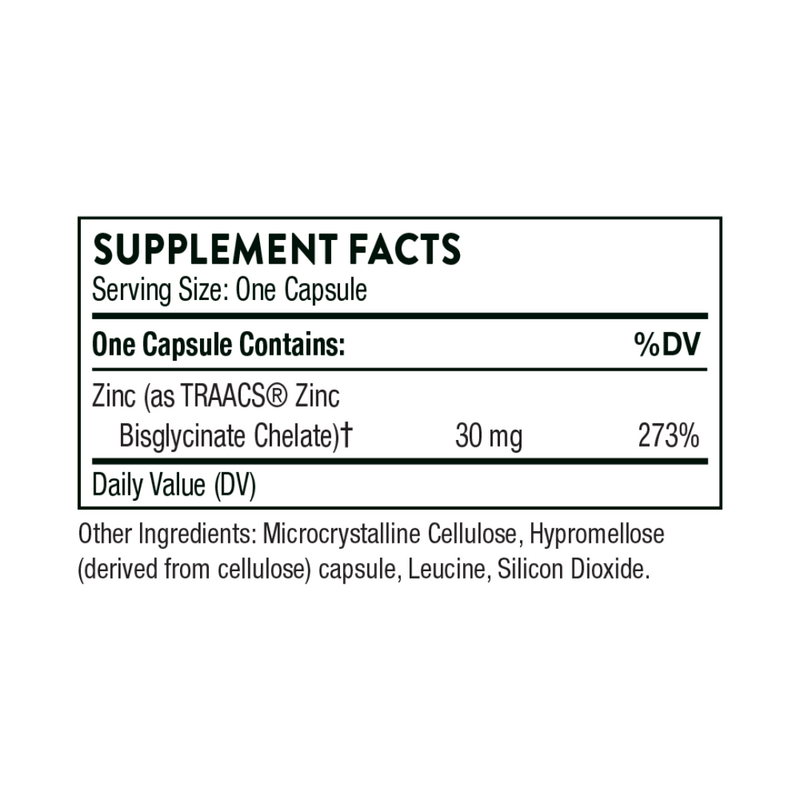 Thorne Zinc Bisglycinate - Nutrition Capital
