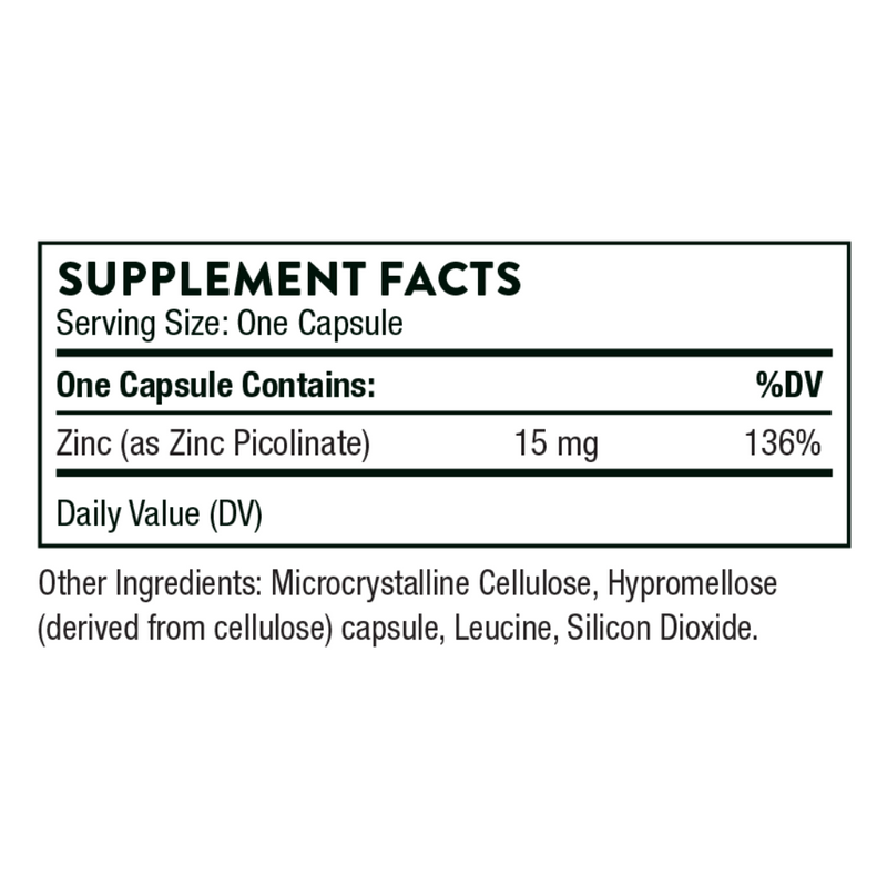 Thorne Zinc Picolinate - Nutrition Capital